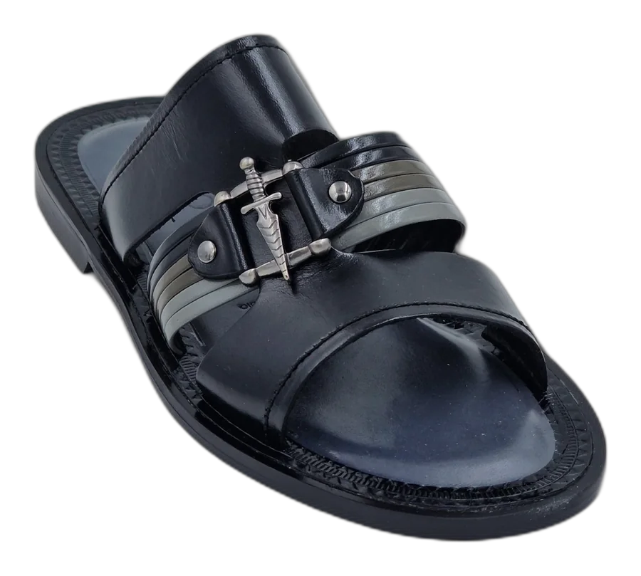 Black Modena Banded Slipper