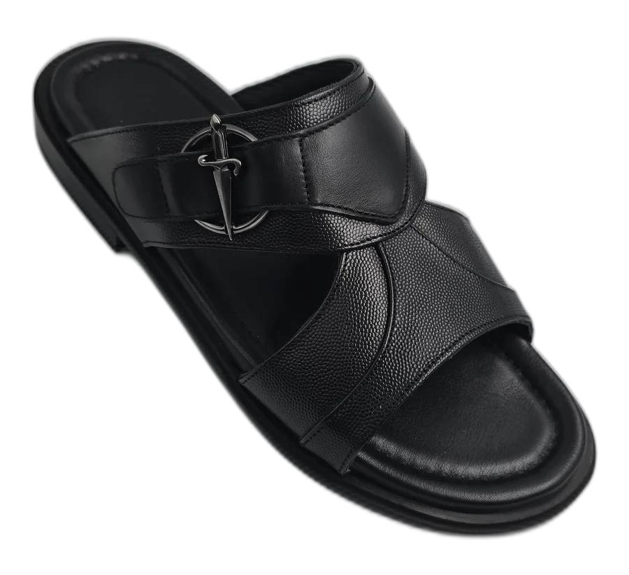Black Pebble Alessio Slippers