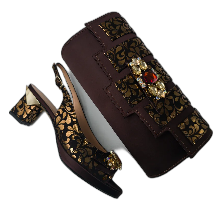 Choc/Gold Bloom Set