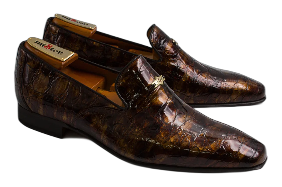 Chocolate Patent Croc