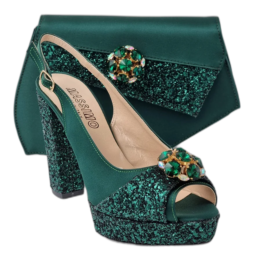 Emerald Green Glitter High