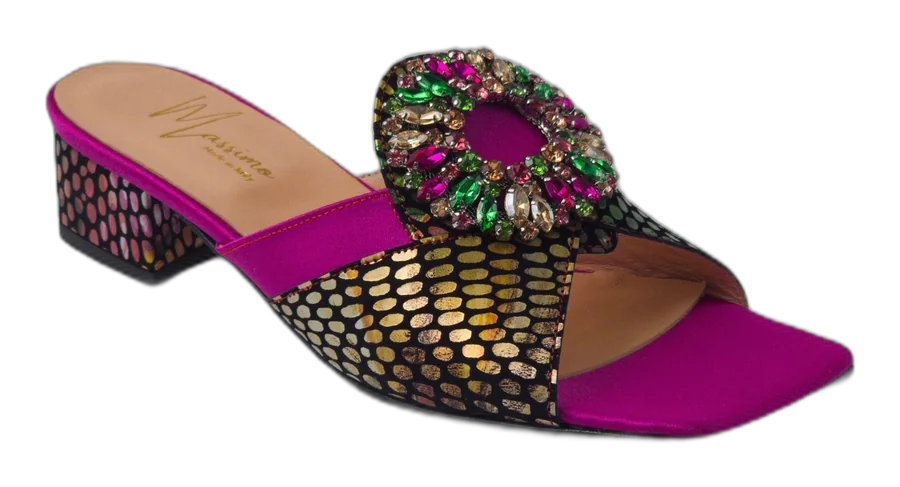 Massimo Fuchsia/Multi Slippers