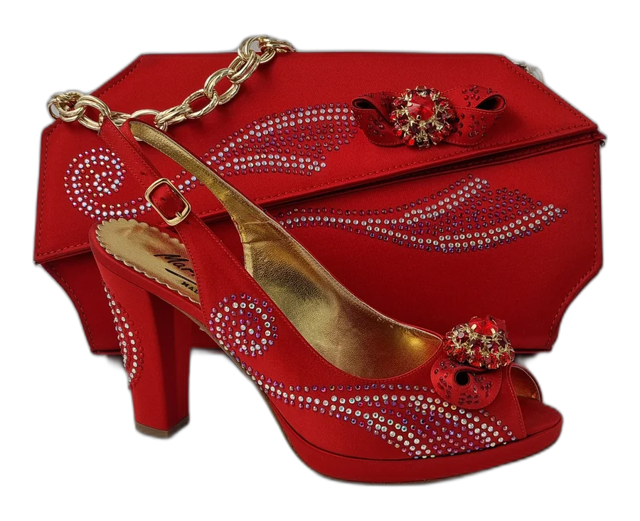 Marino Carlo Red 'Adorned' Set