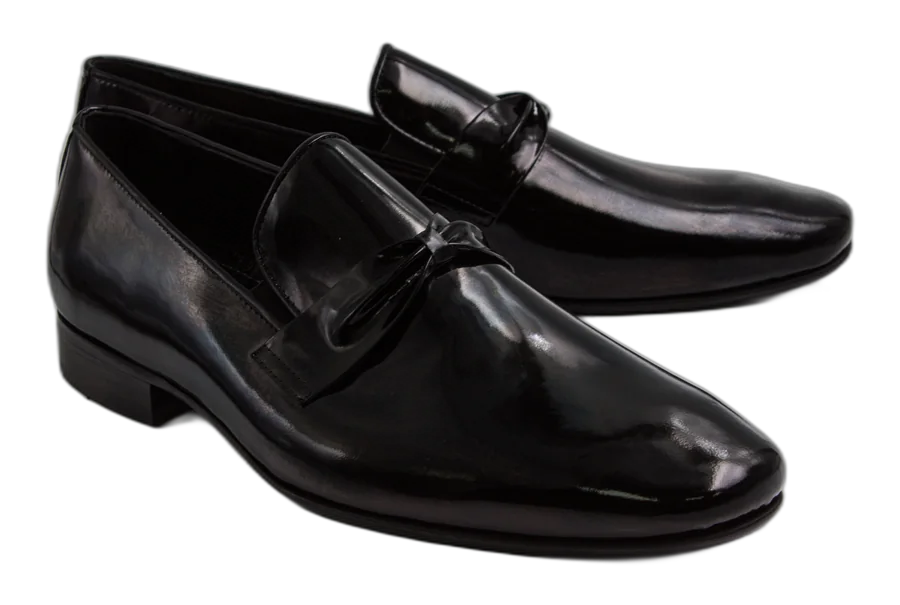 Patent Black Tuxedo Shoes