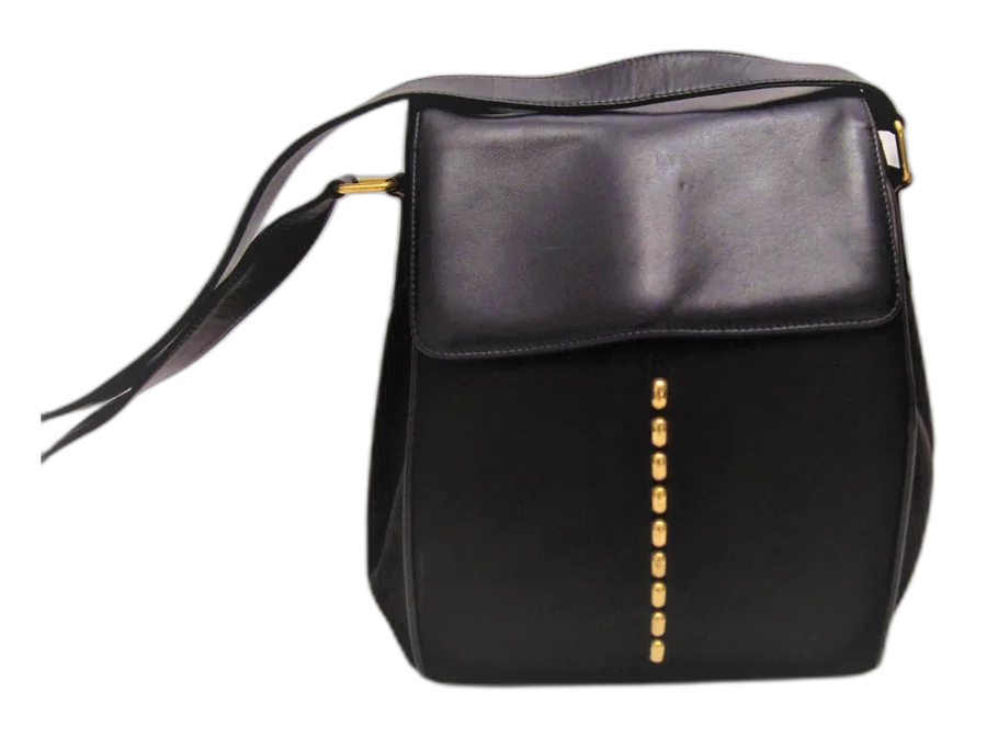 Beaded Leather Shoulder Bag