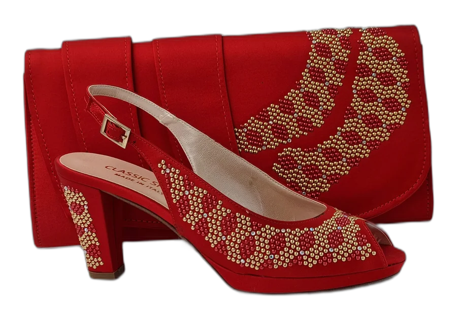 Red Gold Studded Stone