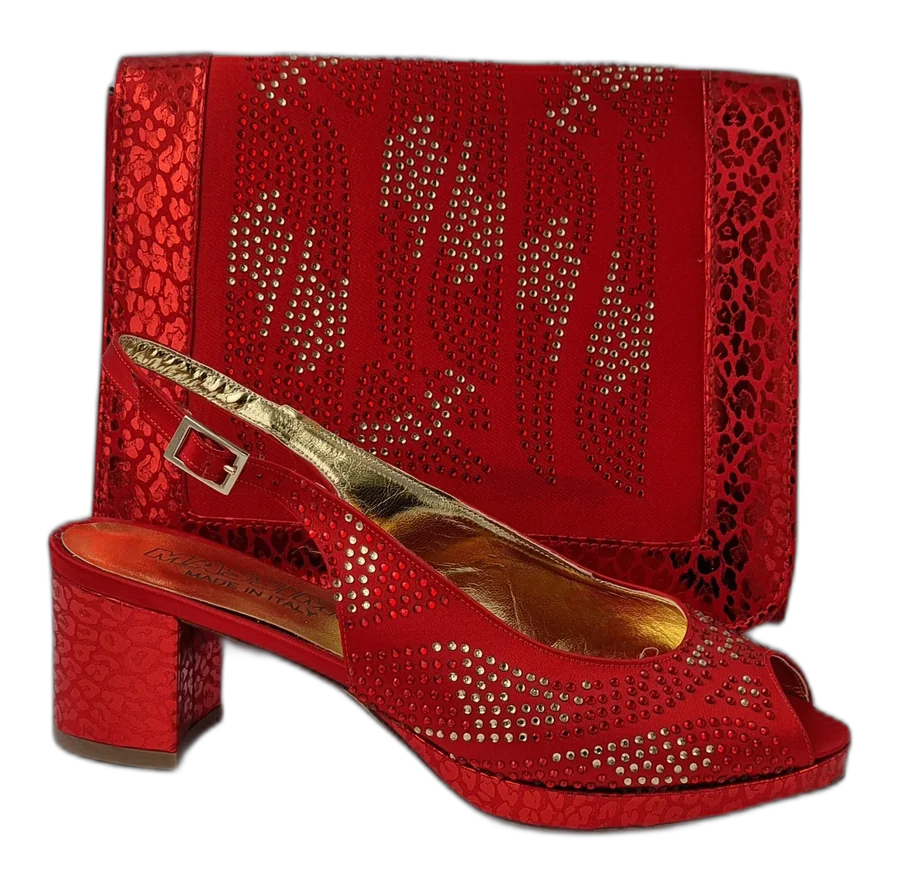 Red 'Leopard' Ladies Set