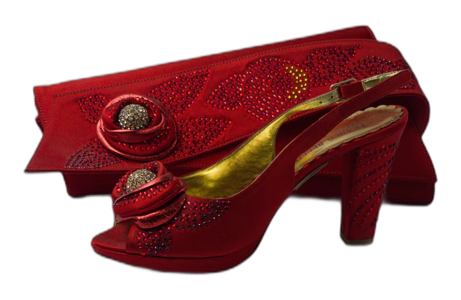 Red Rose Ornament Set