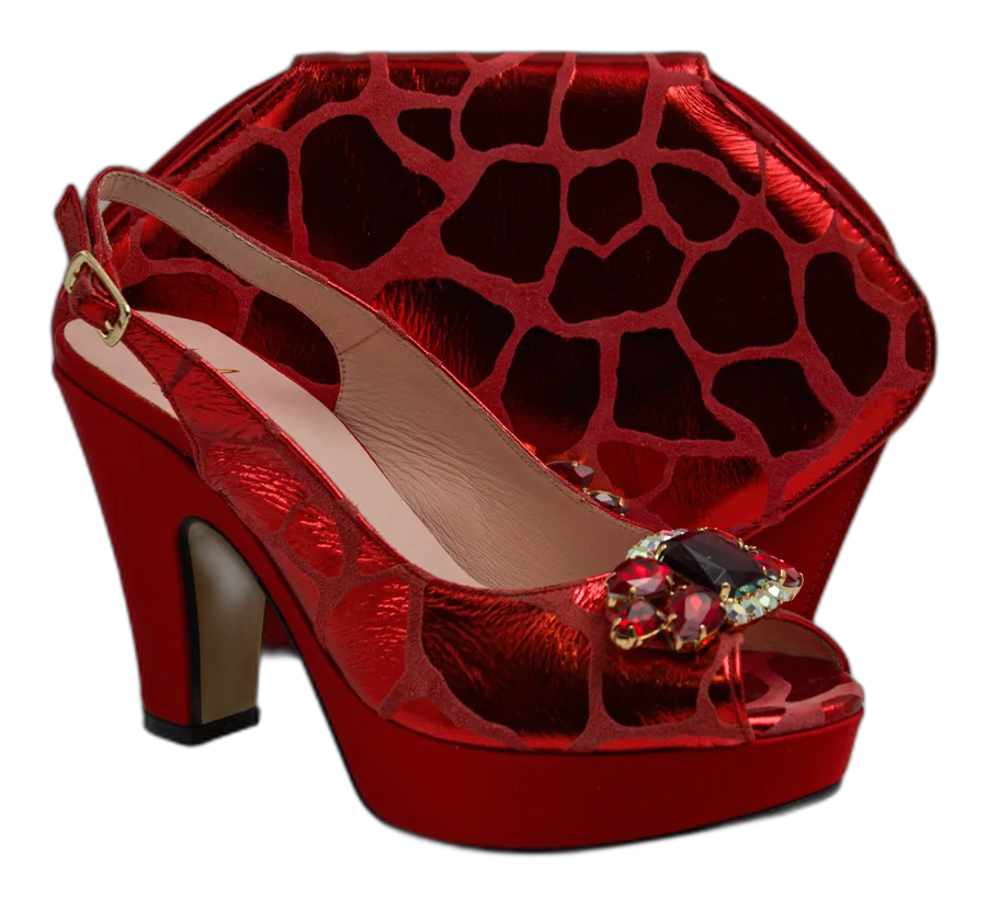 Red Webbed Wedge Set