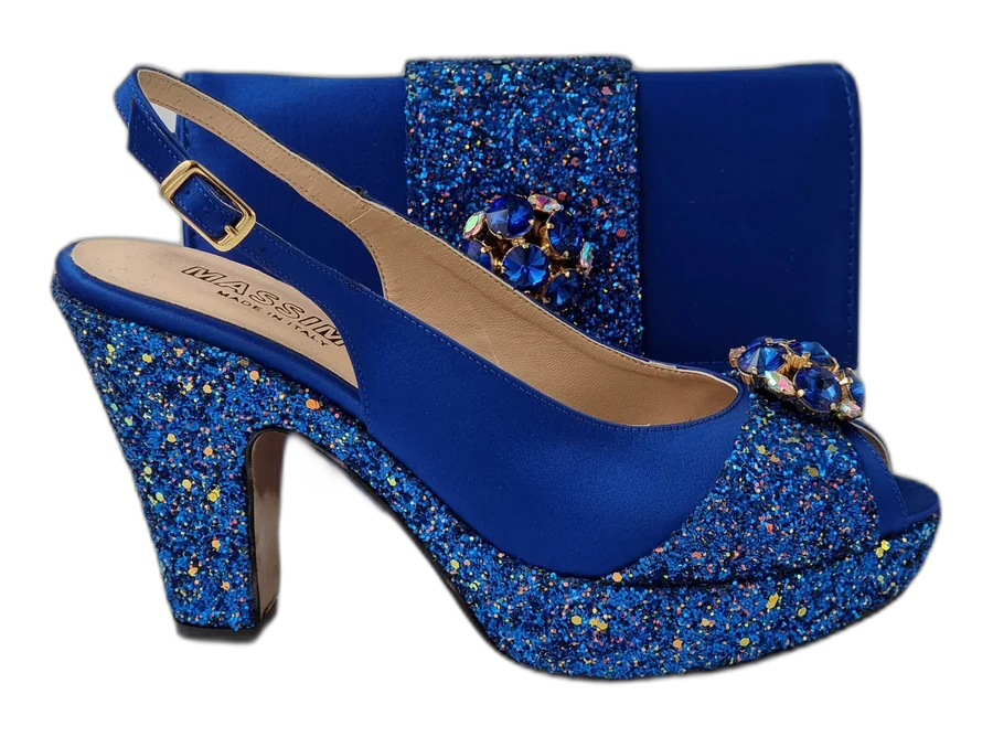 Royal Blue Glitter High