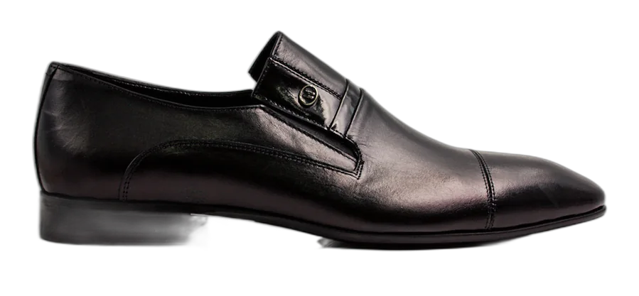 Black Patent Strip Shoes
